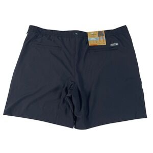 Quiksilver Waterman Collection Swim Volley Shorts Mens XXL Black 7in Inseam NEW